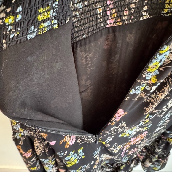 Cinq à Sept Black Floral Mini Dress - Picture 12 of 13